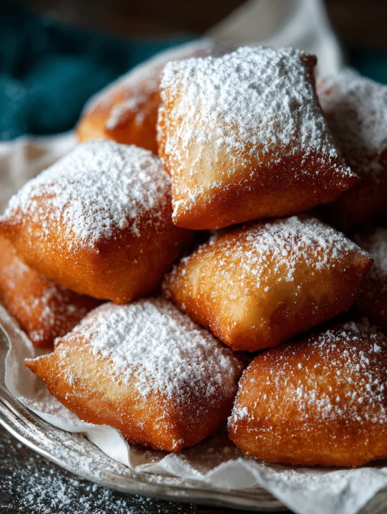 French Food Recipes Easy vanilla beignets with powdered sugar