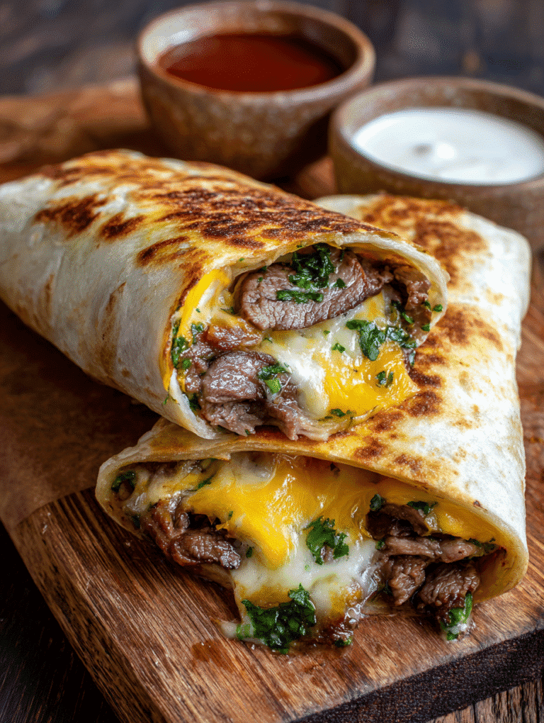 keto philly cheese roll ups with melted provolone