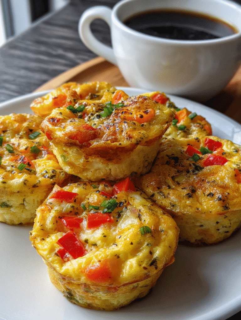 Make-Ahead Scrambled Egg Muffins in air fryer breakfast