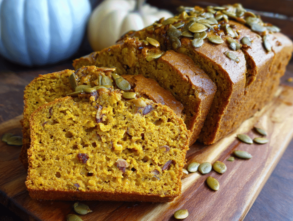 Pumpkin Bread with Greek Yogurt