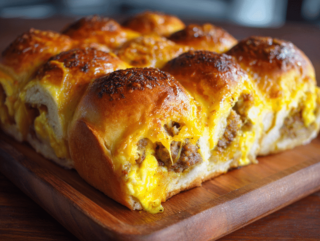 Sausage, Egg & Cheese Breakfast Rolls