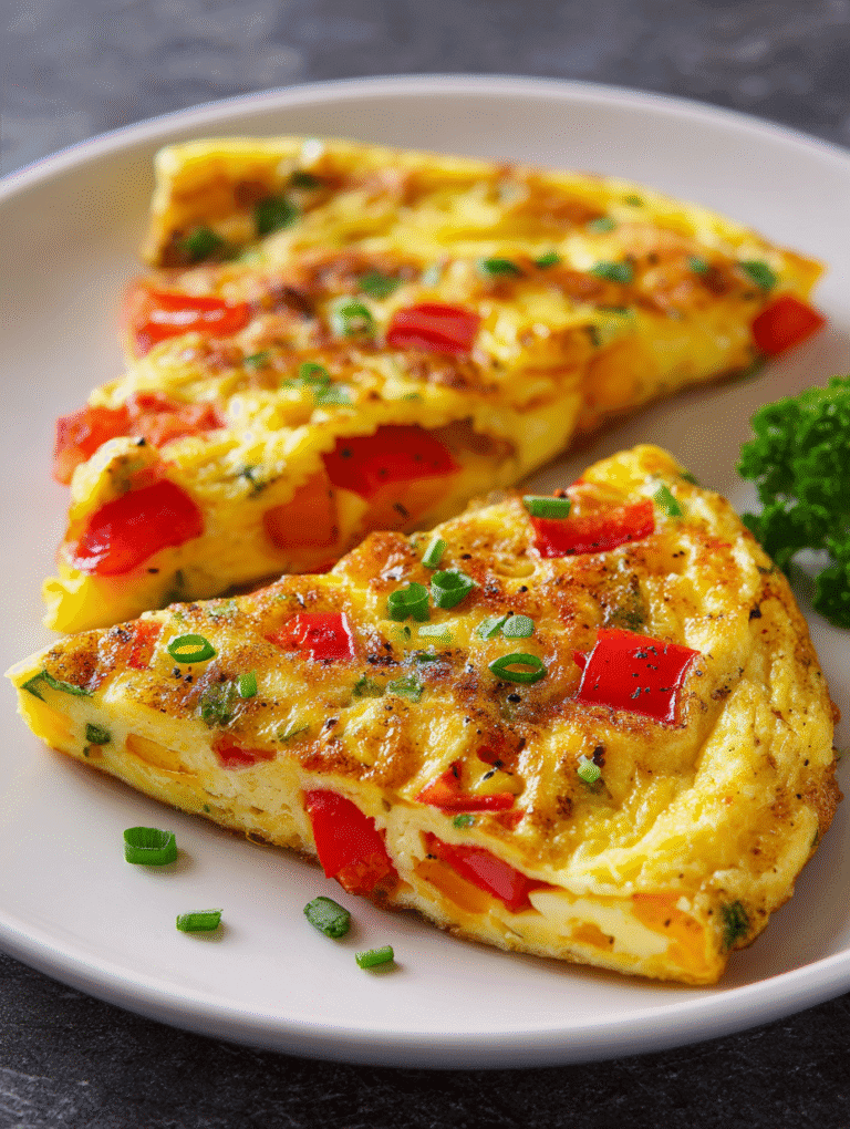 Air Fryer Omelet fluffy golden breakfast
