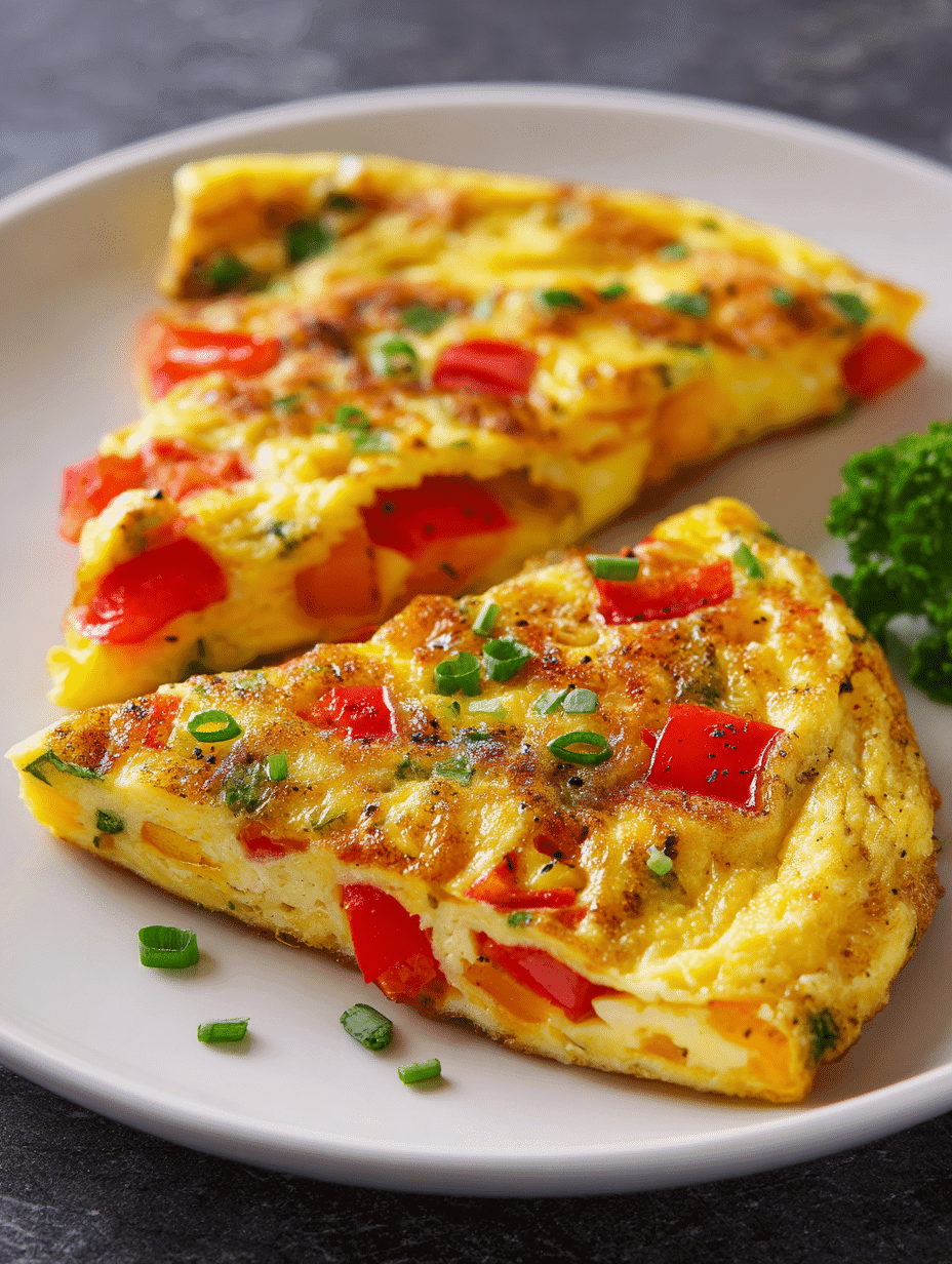 Air Fryer Omelet fluffy golden breakfast