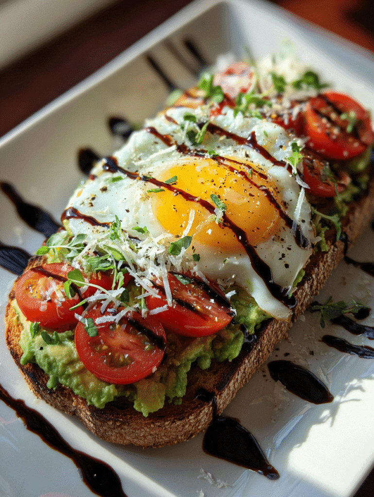 Fancy Avocado Toast With Egg