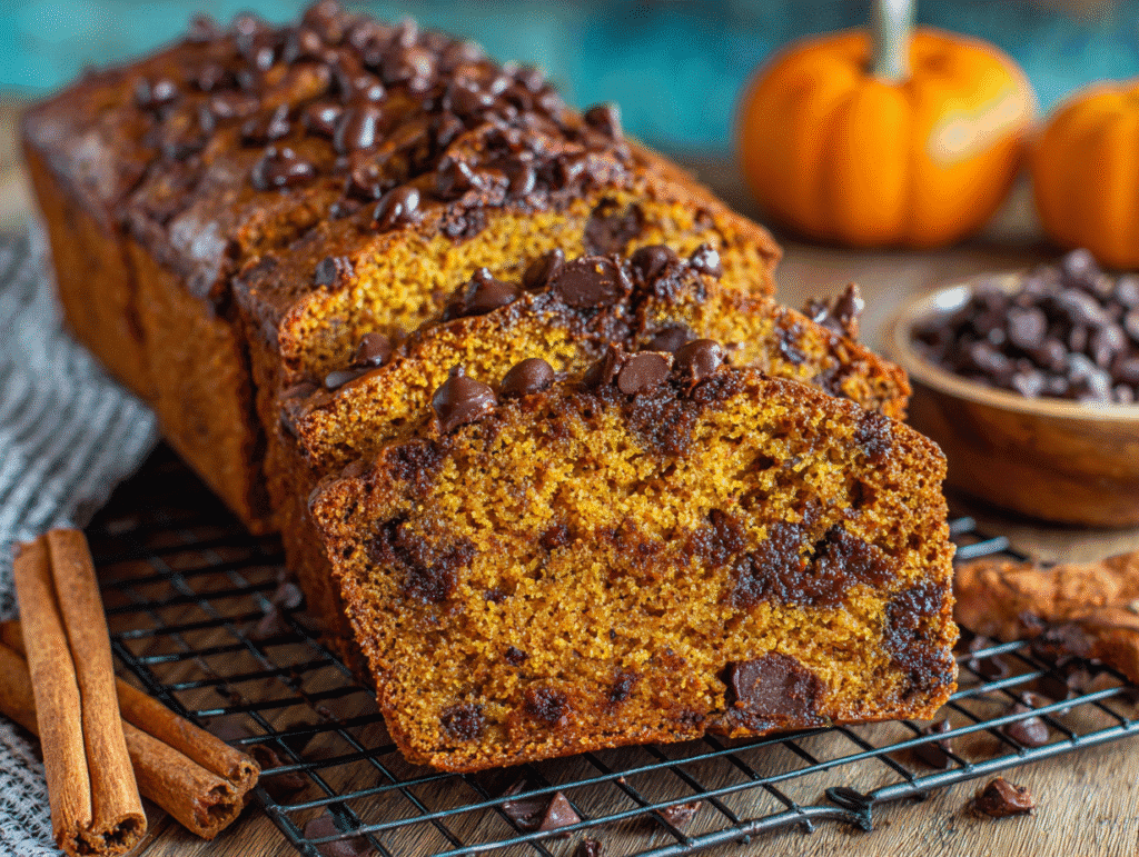 Air Fryer Pumpkin Chocolate Chip Bread