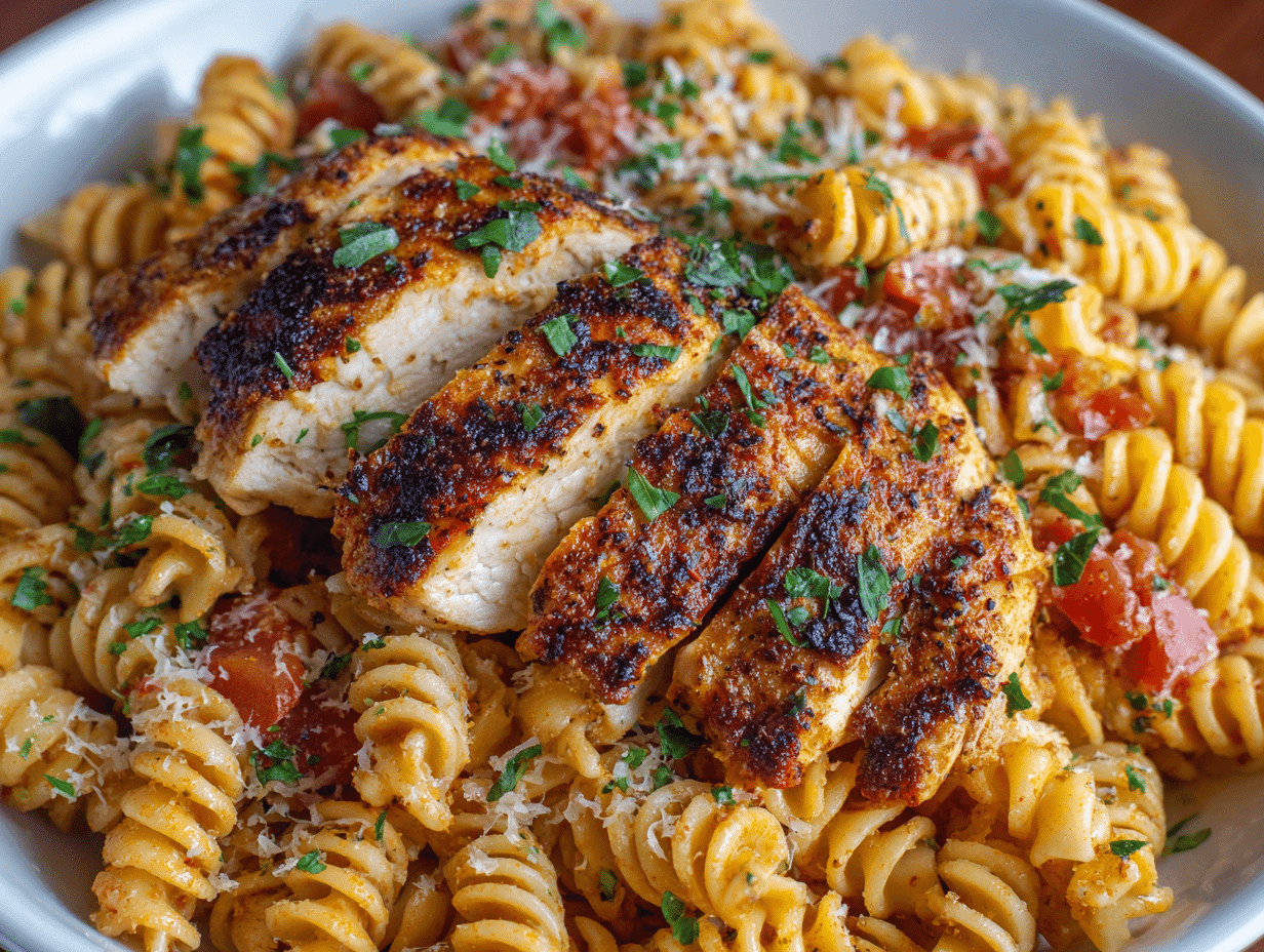 Easy Air Fryer Cajun Chicken Rotini
