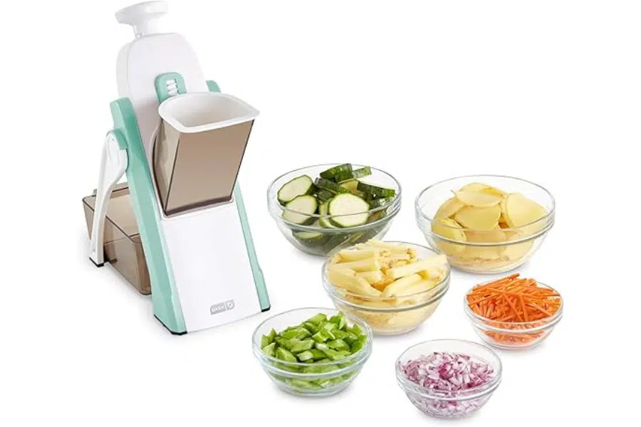 Mandoline Slicer, Julienne + Dicer for Vegetables, Meal Prep