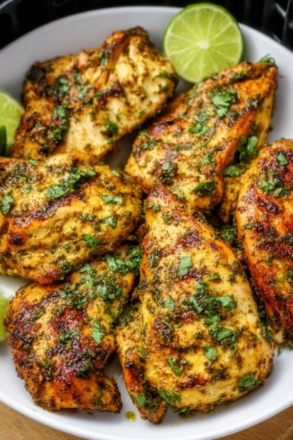 The Easiest Cilantro Lime Chicken Marinade in Air Fryer