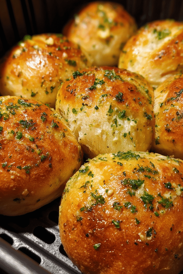 Garlic Butter Bread Rolls in Air Fryer
