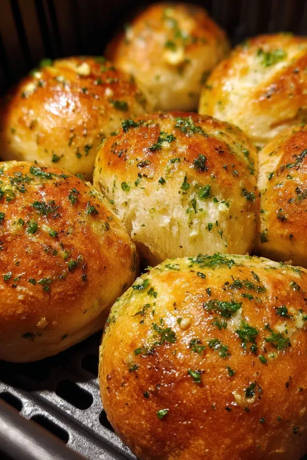 Garlic Butter Bread Rolls in Air Fryer