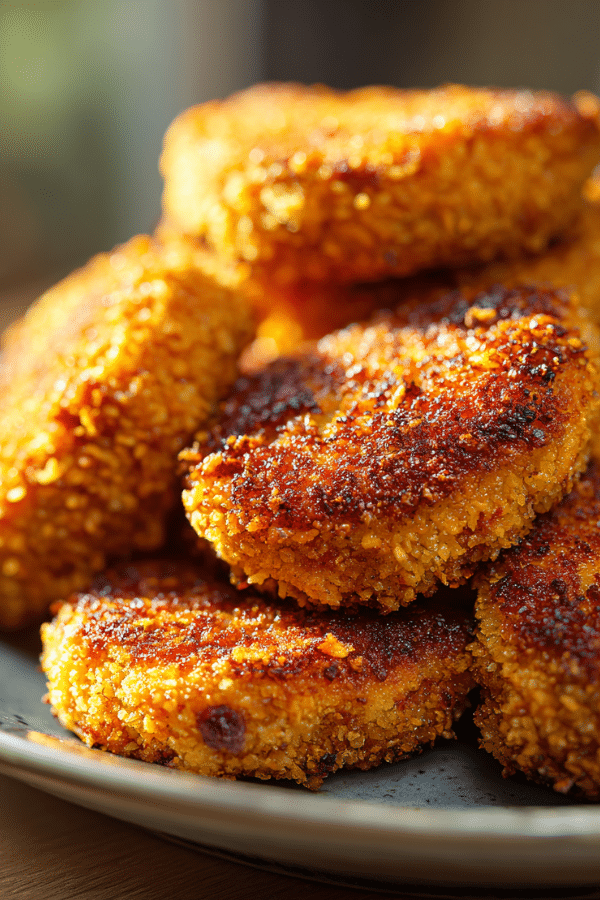 Air Fryer Crispy Chicken Patties keto style