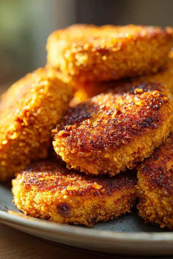 Air Fryer Crispy Chicken Patties keto style