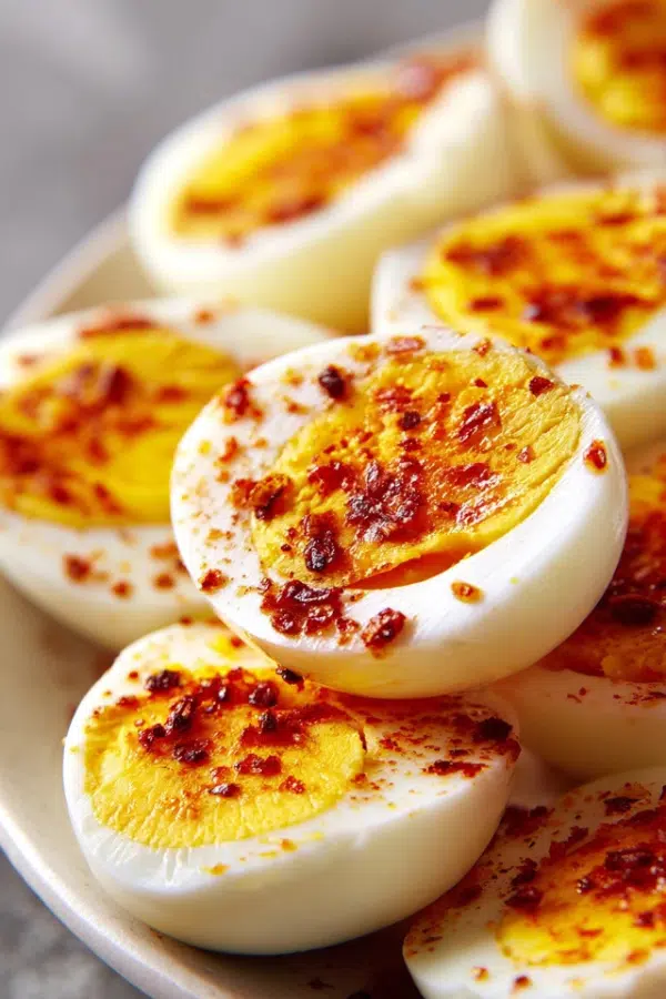 Air Fryer Hard Boiled Eggs with Perfect Jammy Yolks