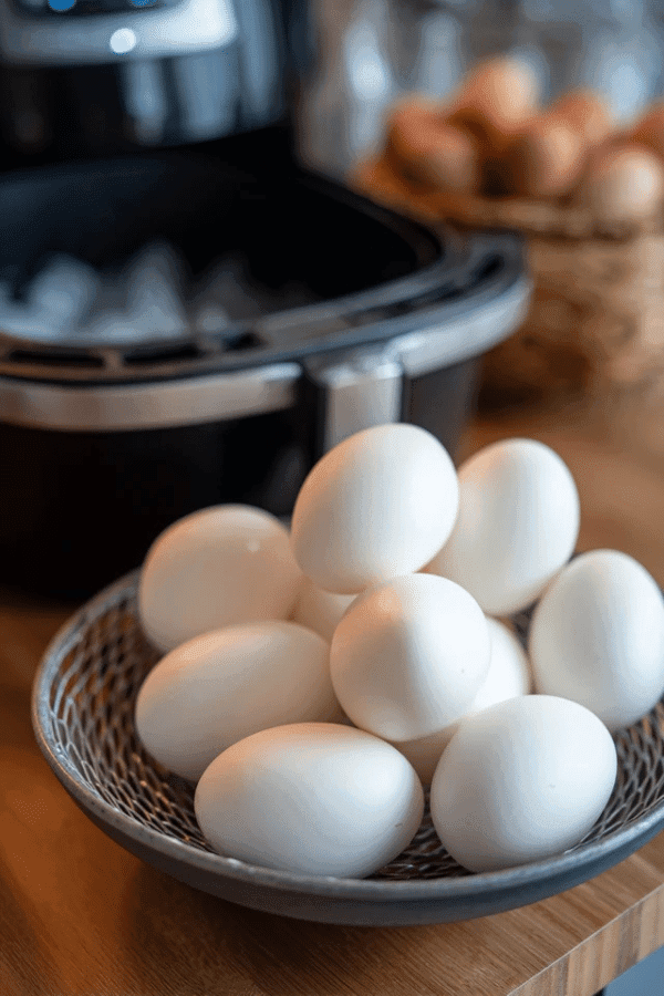 Ingredients for Air Fryer Hard Boiled Eggs