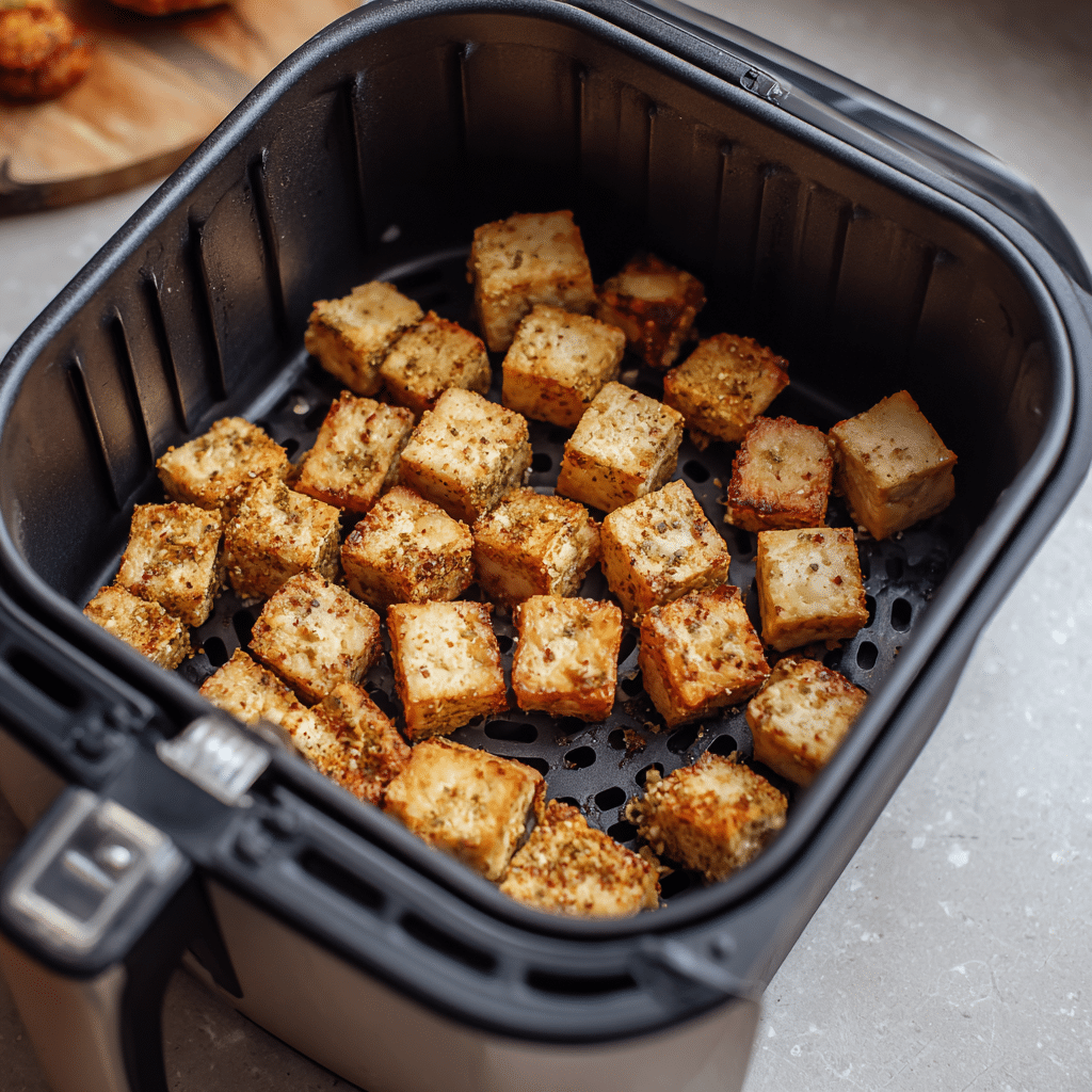 Air Fryer Tofu: Coat and Air Fry