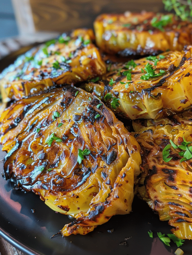 Crispy Air Fryer Cabbage Steaks Easy Healthy Vegetarian Dinner