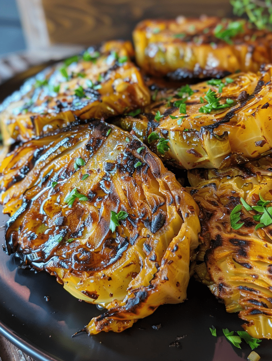 Crispy Air Fryer Cabbage Steaks Easy Healthy Vegetarian Dinner