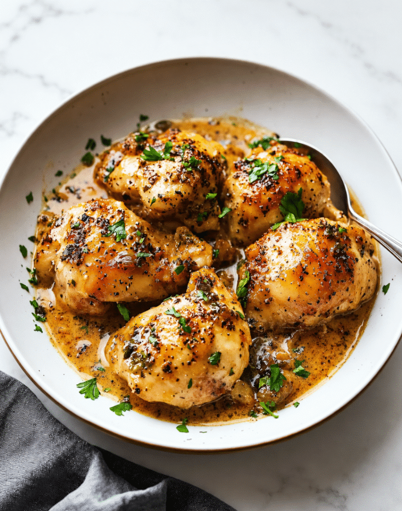 Air Fryer Chicken Au Poivre
