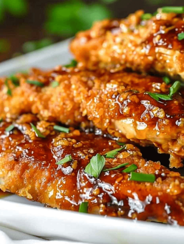 Hot honey garlic air fryer Parmesan chicken with a crispy golden coating and spicy sweet glaze.